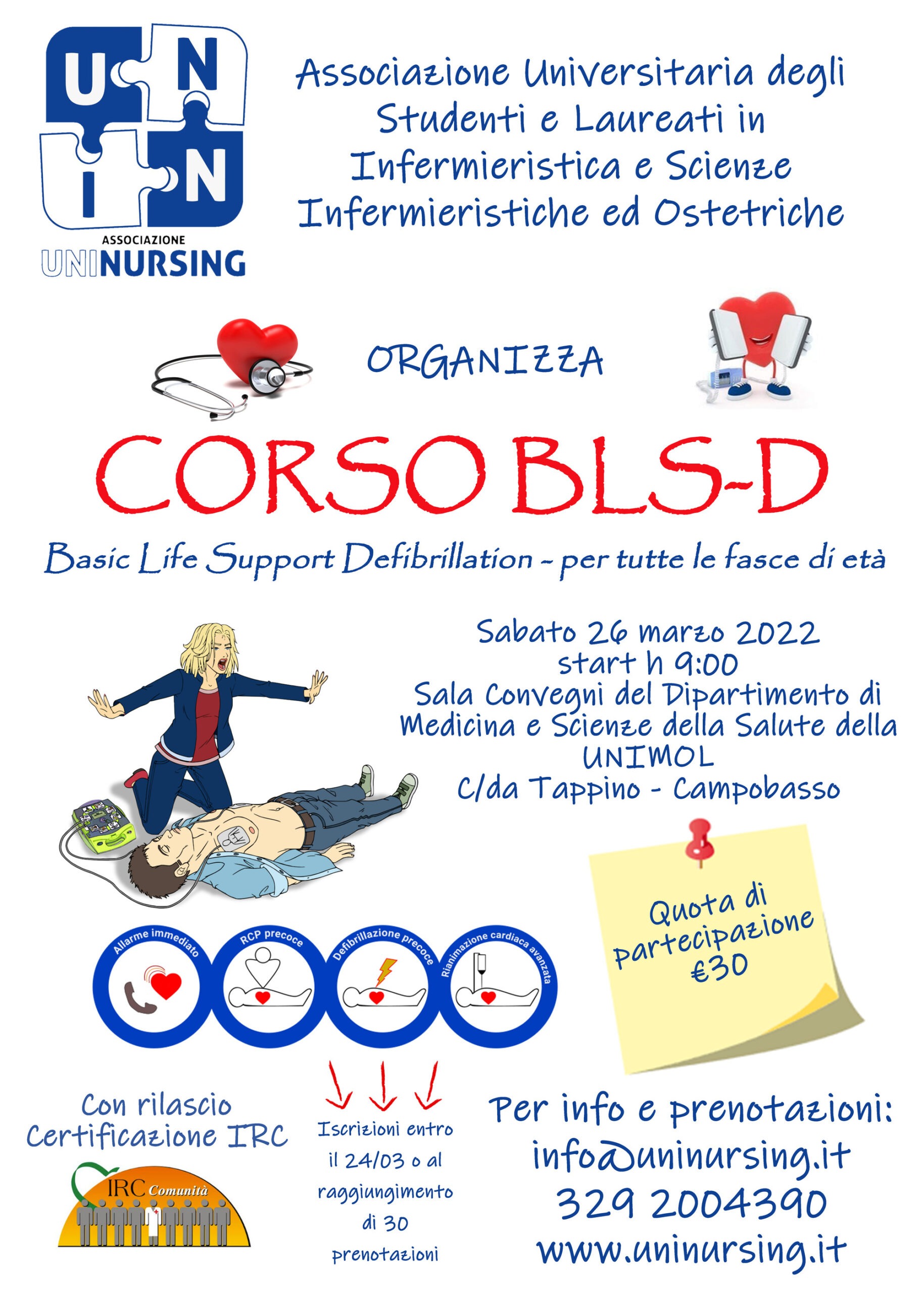 Scopri di più sull'articolo CORSO BLS-D